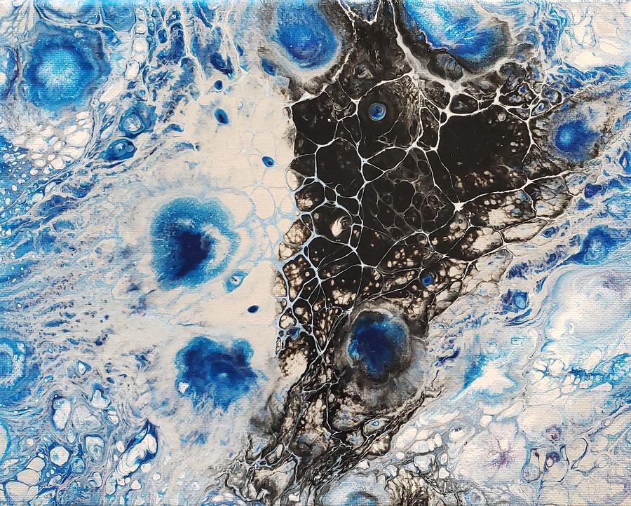 Blue is the New Black Painting by Michelle Stevens