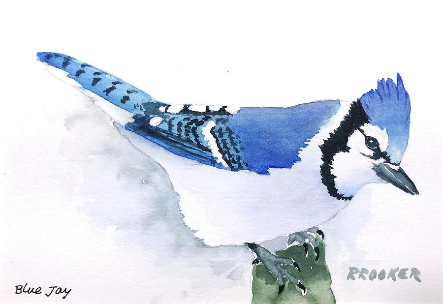 Blue Jay Painting by Richard Rooker