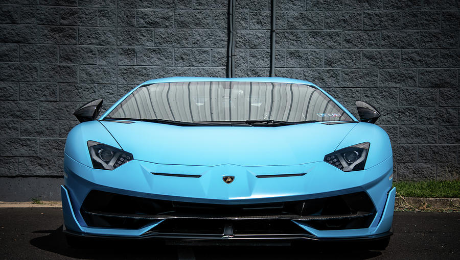 Blue Lamborghini Photograph by Rose Guinther