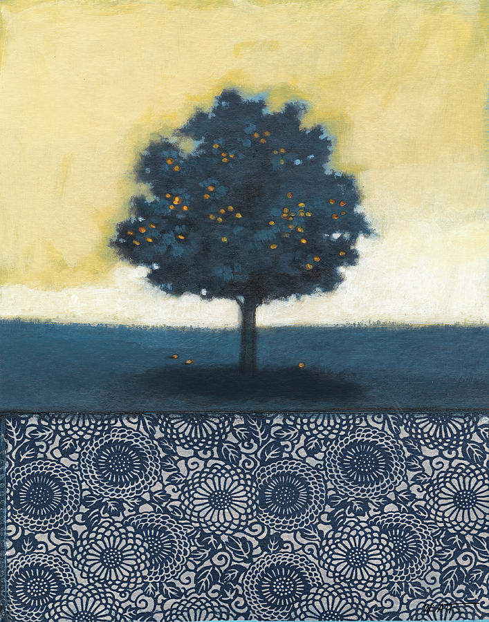 Blue Lemon Tree I Painting by Norman Wyatt