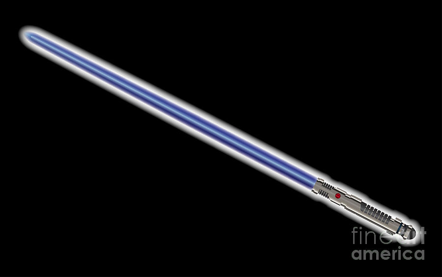 Blue Light Sword Glow Digital Art by Bigalbaloo Stock - Fine Art America