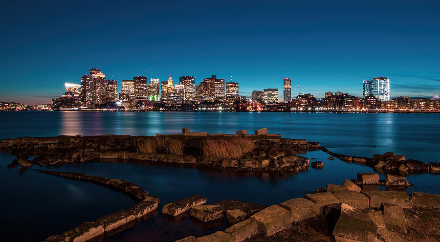 Boston Photograph - Blue by Mei Zhang