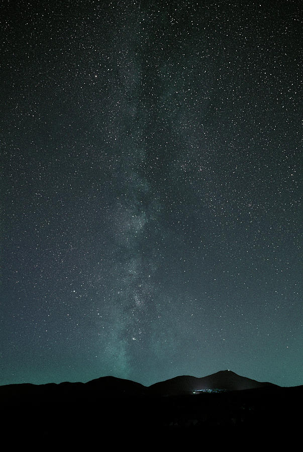 Blue Milky way over Jay Peak Photograph by Doolittle Photography and Art