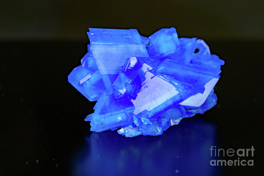 Blue Mineral Photograph by Wladimir Bulgar/science Photo Library