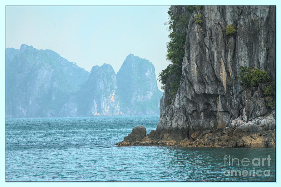 Blue Mist Ha Long Bay Vietnam  Photograph by Chuck Kuhn