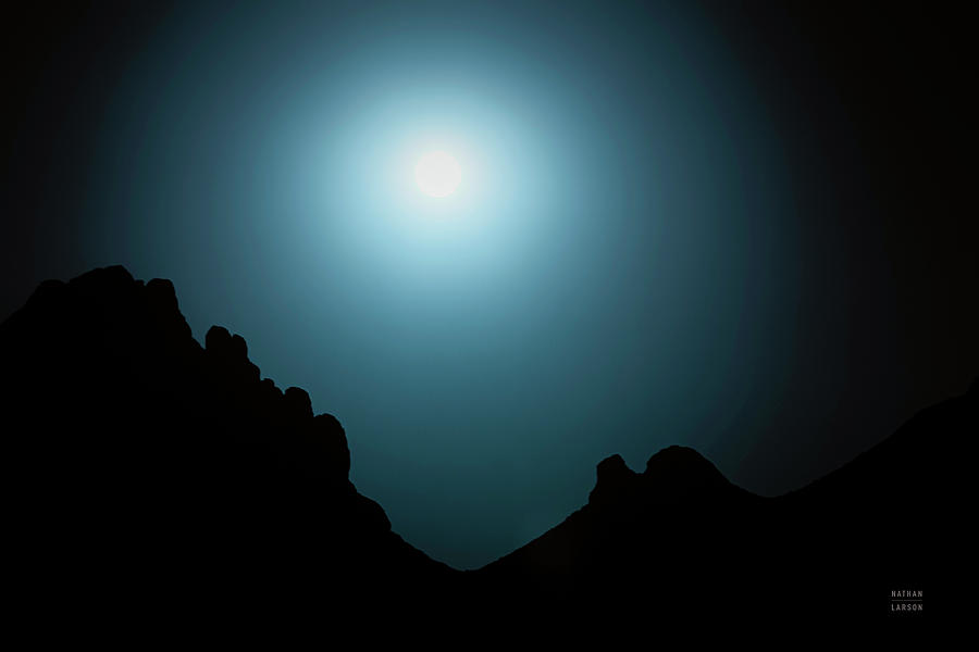 Mountain Photograph - Blue Moon Desert by Nathan Larson