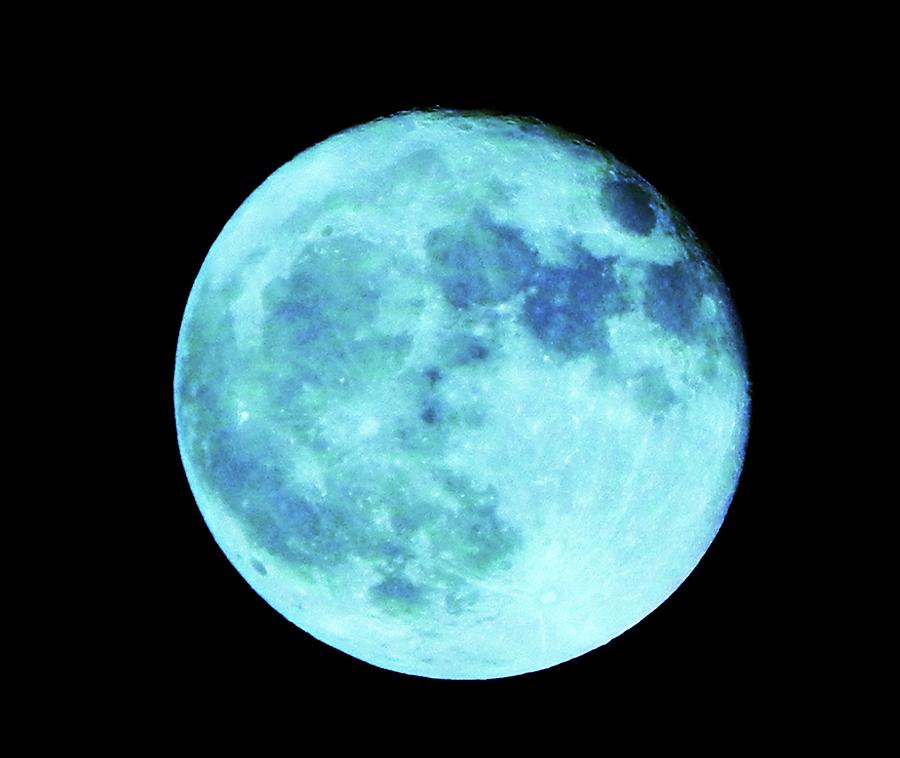 Blue Moon Photograph by John Parry