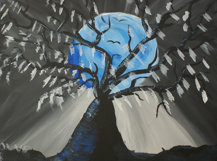 Blue Moon Painting by Yvonne Sewell