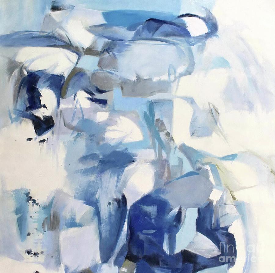 Blue Movement Painting by Vesna Antic