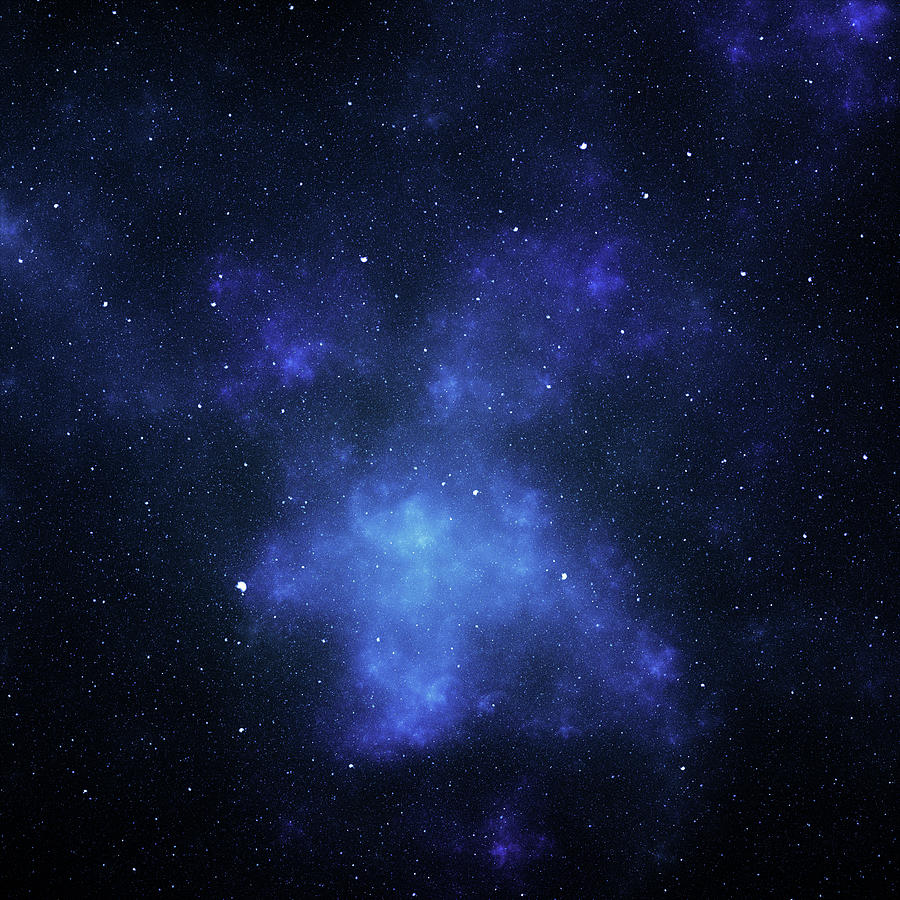 Blue Nebula Photograph by Sololos