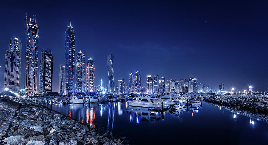 Blue Night Photograph by Mohamed Raof