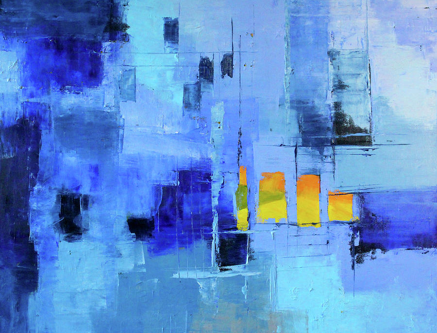 Blue Note Two Painting by Nancy Merkle
