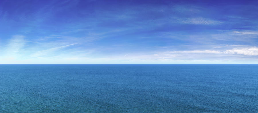 Blue Ocean View Panorama Photograph by Turnervisual