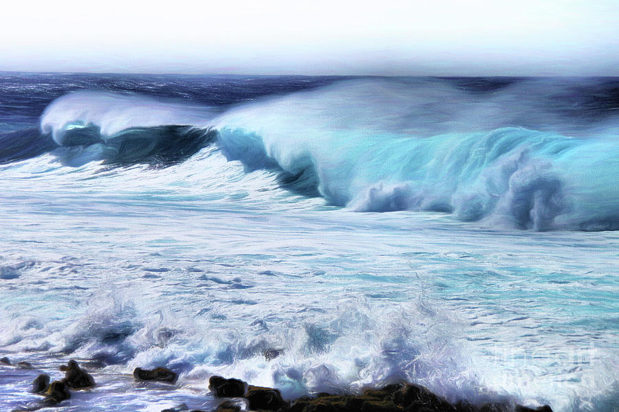 Blue Ocean Waves Photograph by Scott Cameron