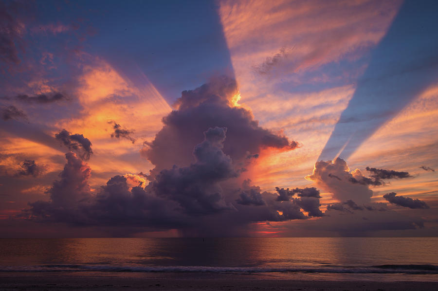 Blue Orange Sunset Photograph by Joe Leone