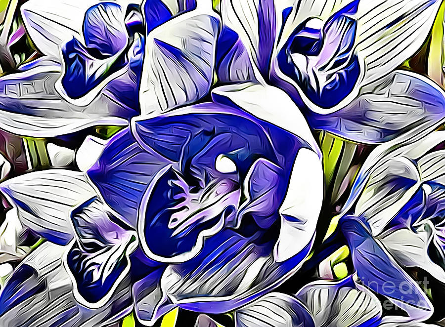 Blue Orchid Abstract by Trudee Hunter Blue Orchid Abstract by Trudee Hunter