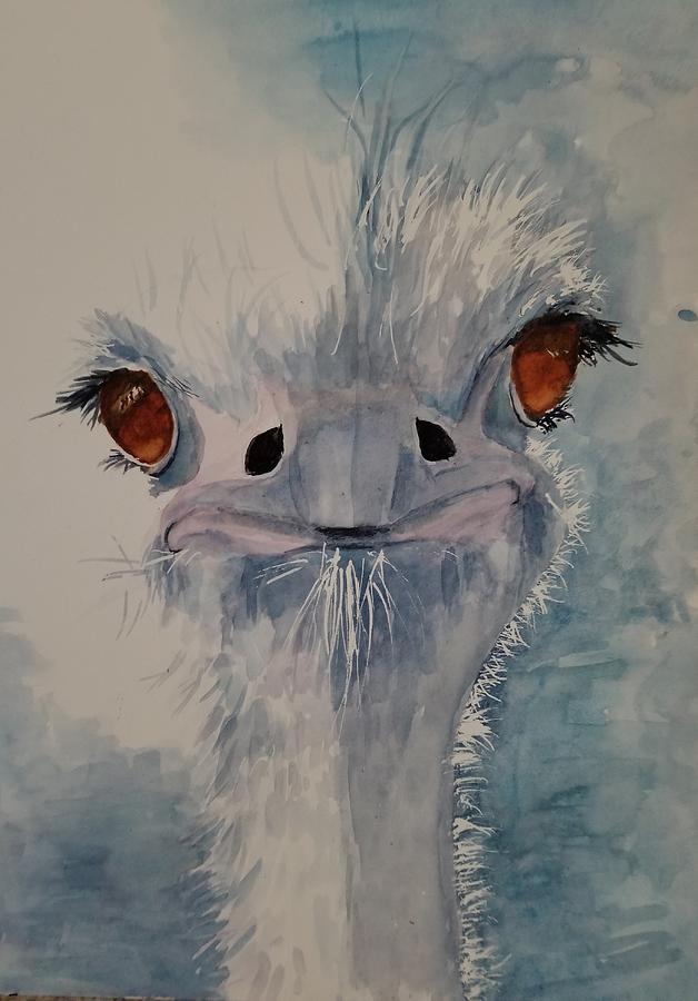 Blue Ostrich by Lettie Neuhauser-MacLachlan Blue Ostrich by Lettie Neuhauser-MacLachlan