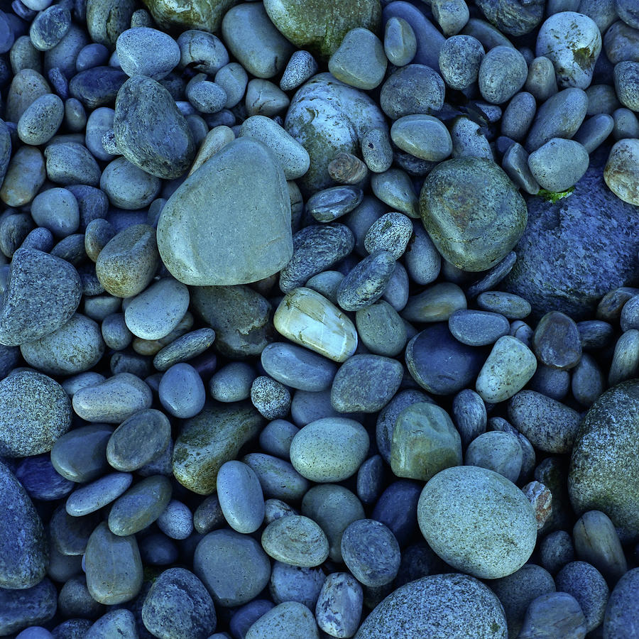 Blue Pebbles Photograph by April30