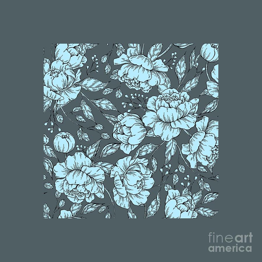 Blue Peonies by Jessie Art Blue Peonies by Jessie Art