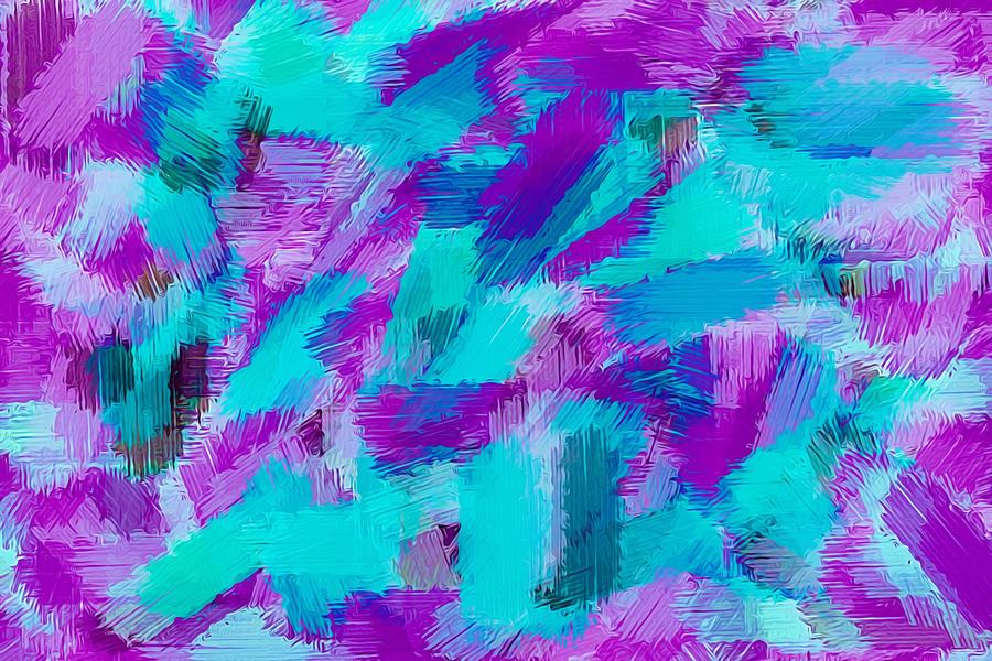 Blue Pink And Purple Painting Texture Abstract Background Painting by ...