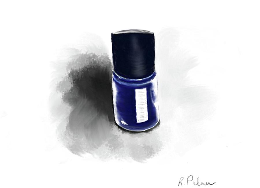 Beauty Digital Art - Blue Polish by Rachel Palmer Beauty Digital Art - Blue Polish by Rachel Palmer