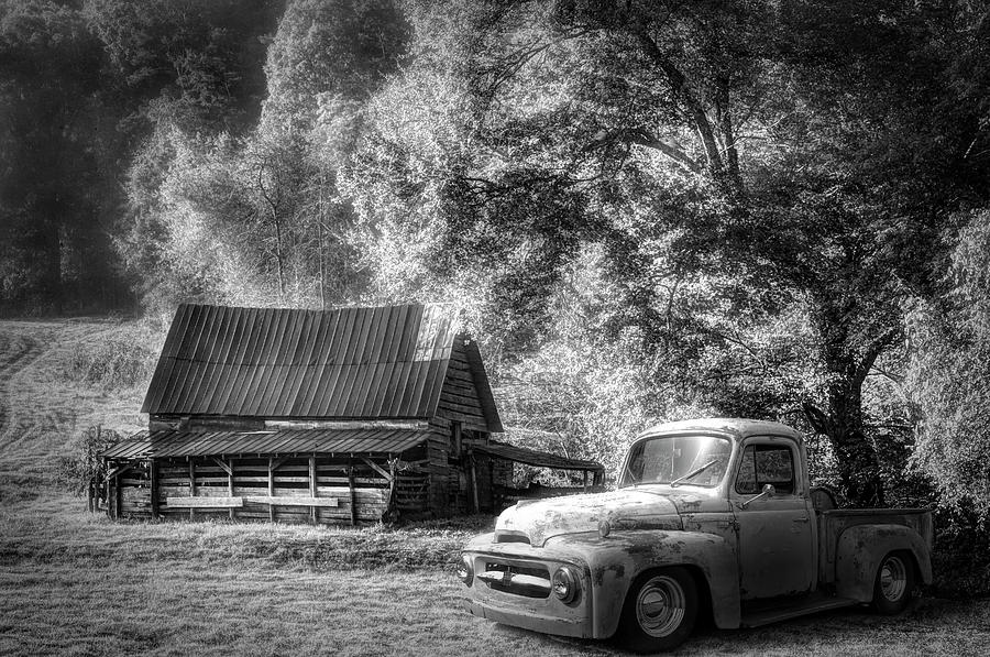 Blue Ridge Country Black and White Photograph by Debra and Dave Vanderlaan