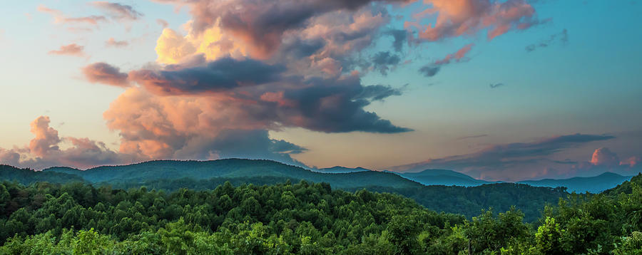 Blue Ridge Mountains Dusk Photograph by Ginger Stein