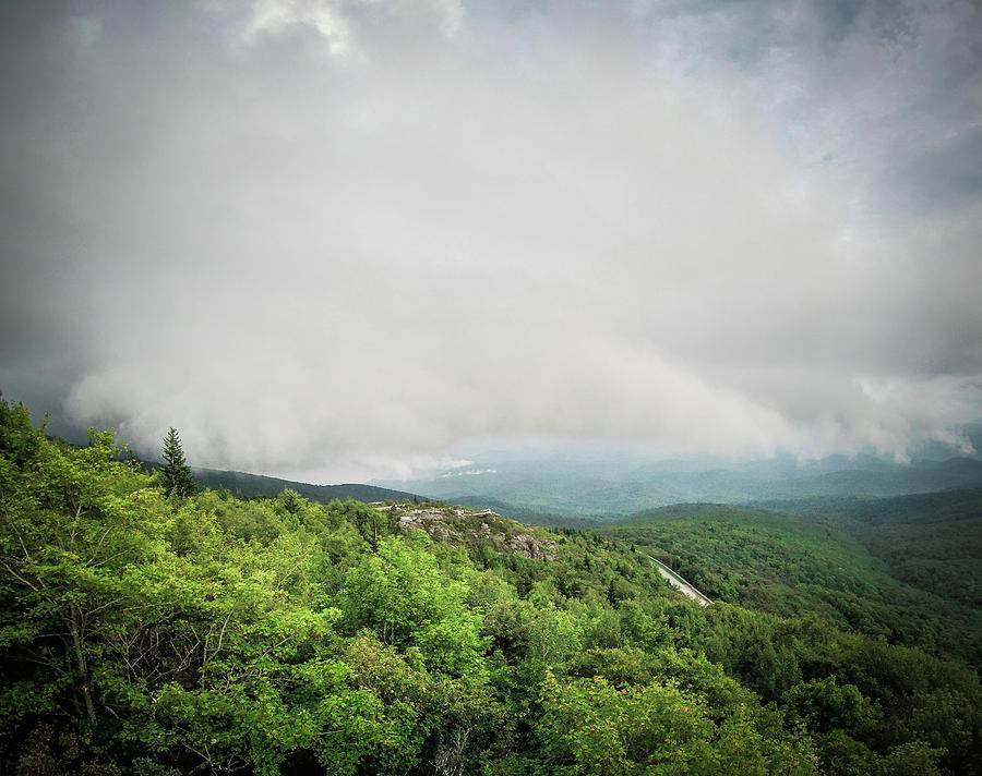 Blue Ridge Mountains Rough Ridge Landscape Look Out Photograph by Alex Grichenko