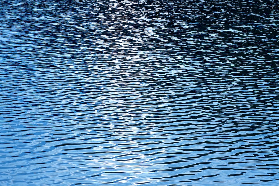 Blue Rippled Water Photograph by Dimitris66