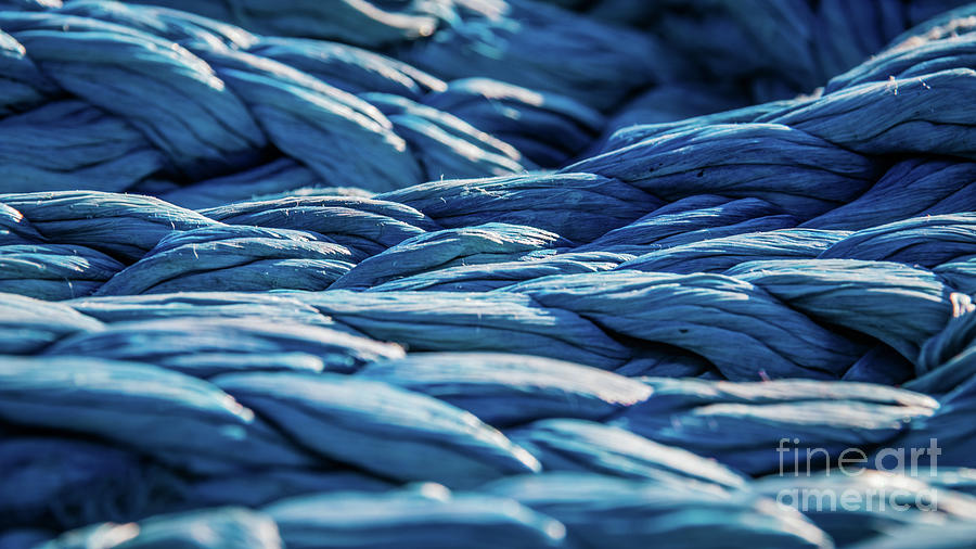 Blue rope Photograph by Lyl Dil Creations