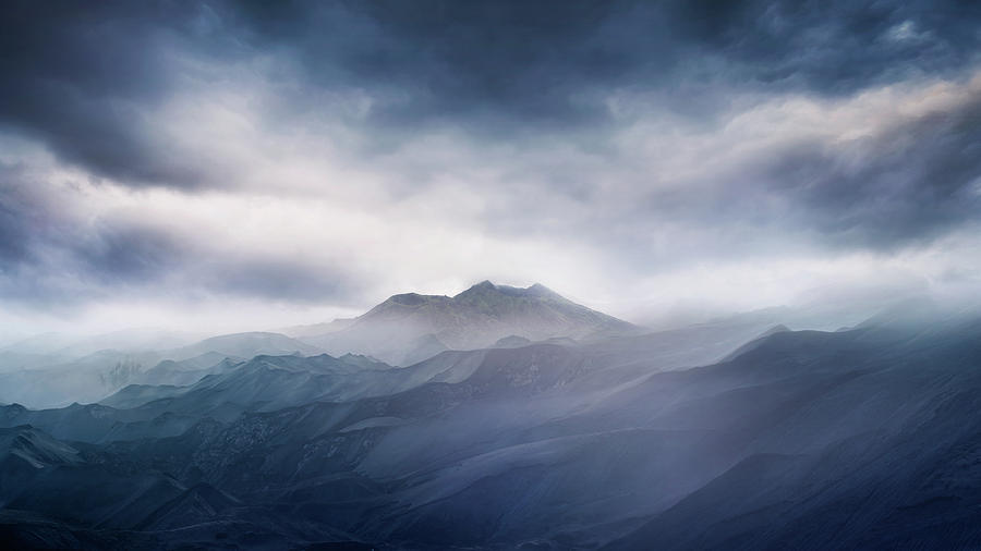 Mountain Photograph - Blue by Rudi Gunawan