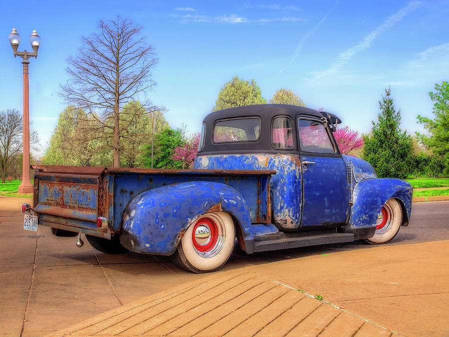 Blue Rusty Patina Photograph by Kevin Lane