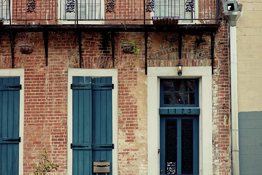 New Orleans Photograph - Blue Shutters on Magazine Street by Erin Johnson New Orleans Photograph - Blue Shutters on Magazine Street by Erin Johnson