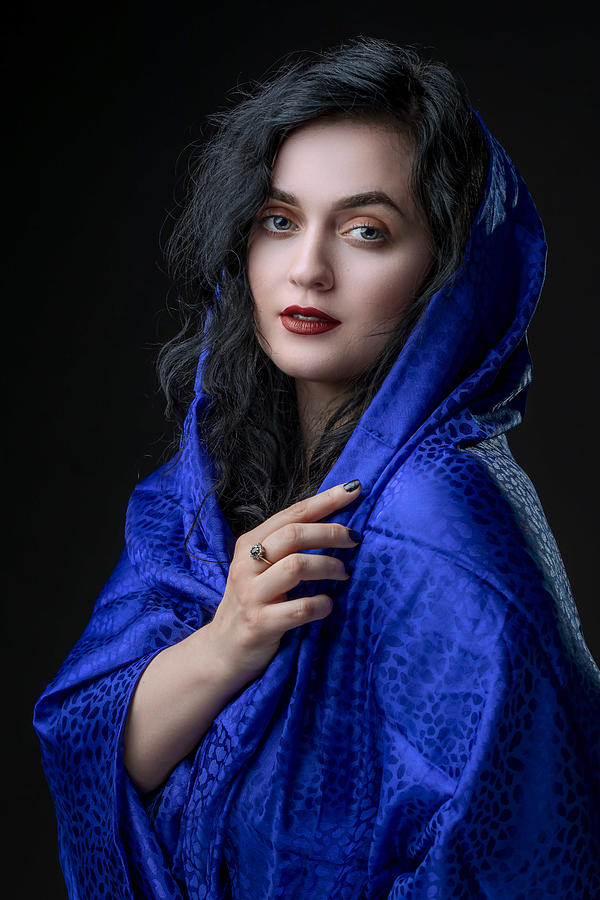 Blue Silk Photograph by Jan Slotboom