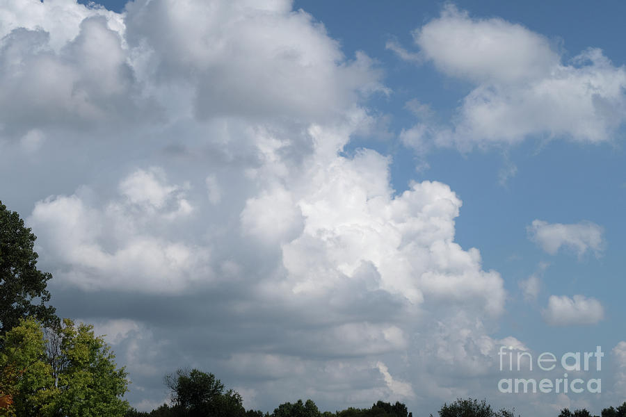 Blue Sky Cloudscape Photograph by Ann Horn