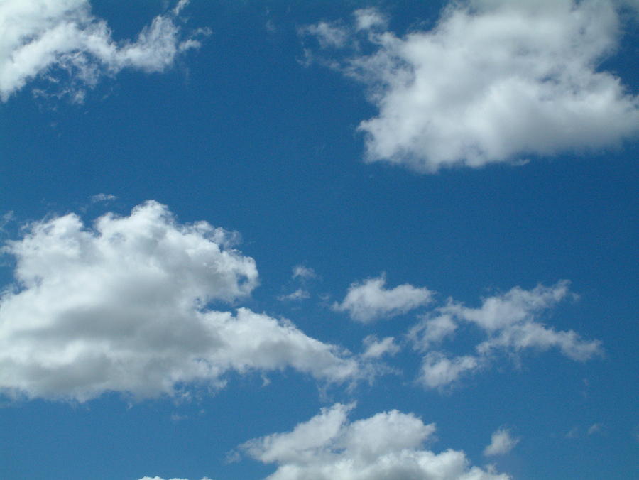 Blue Sky, White Clouds 2 Photograph by Davidf