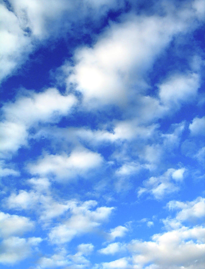 Blue Sky With Clouds Photograph by Ranplett