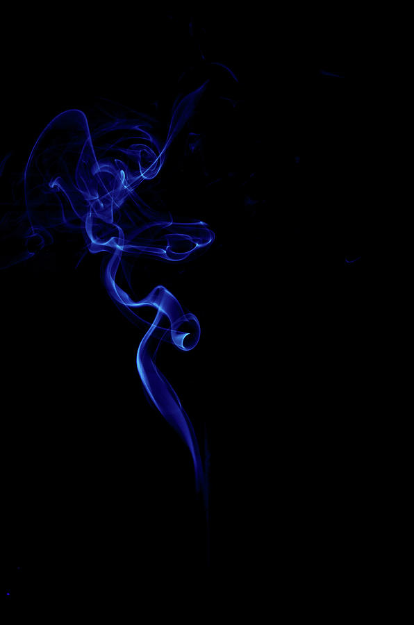 Blue Smoke Photograph by Mary Courtney