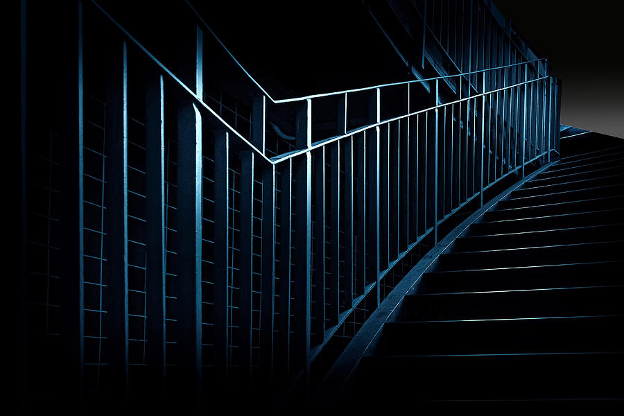 Blue Steel Stairs Photograph by Anita Martin Annapileafotografie