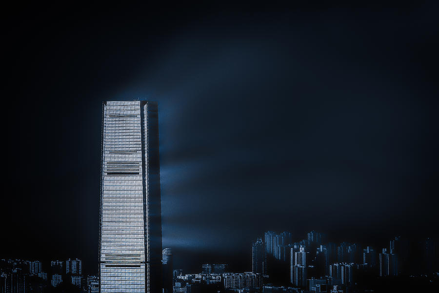 Hong Kong Photograph - Blue Stroke by Andreas Agazzi