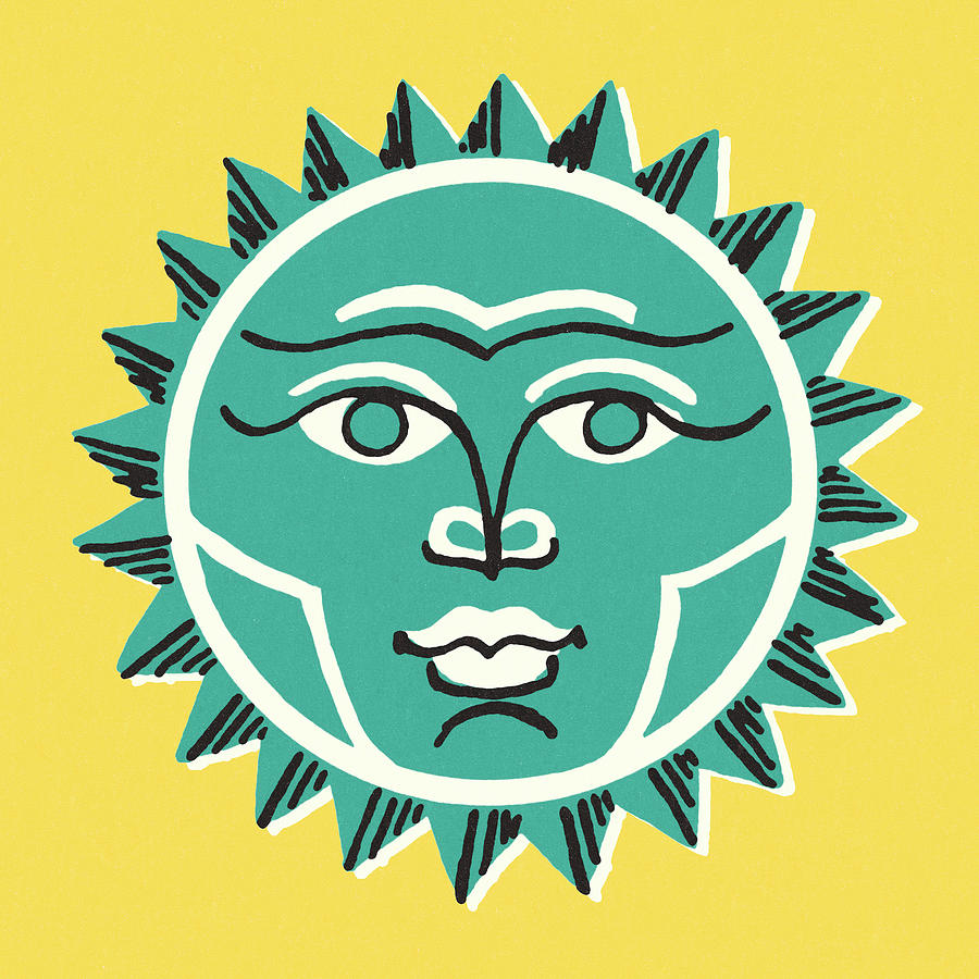 Summer Drawing - Blue Sun by CSA Images