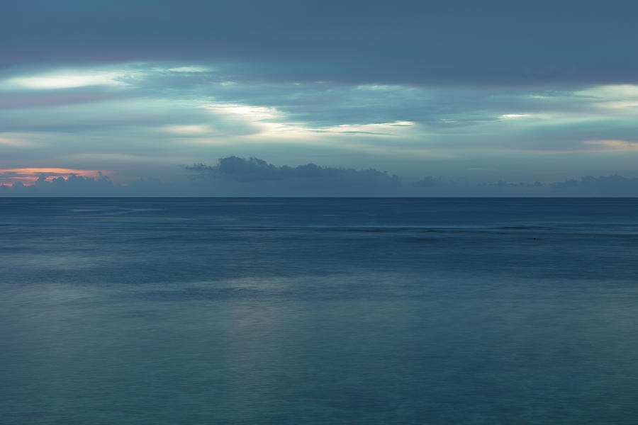 Blue Sunset Seascape Photograph by Mlenny