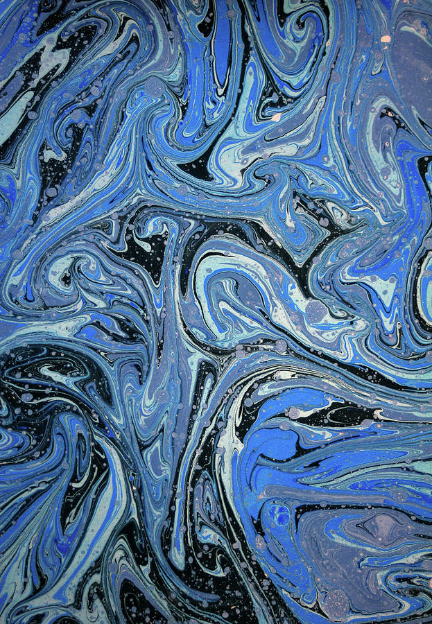 Blue Swirl Storm Painting by Julie Ehrentraut - Fine Art America