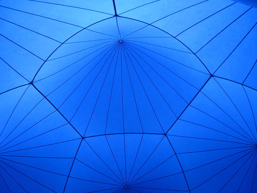 Blue Tent Ceiling Photograph by Laura Smith