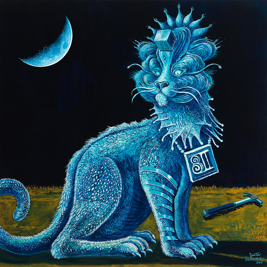 Blue Testament Painting by Yom Tov Blumenthal