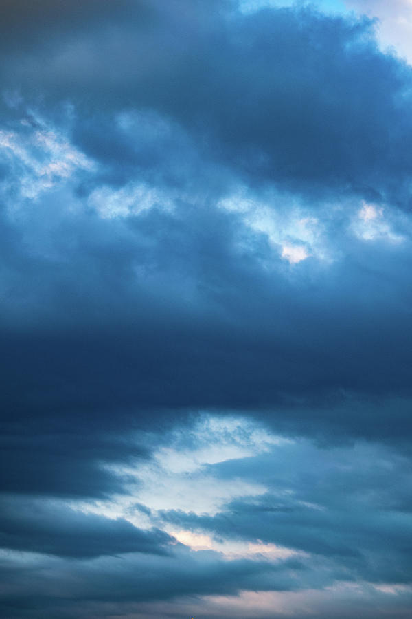 Blue Tie Dyed Sky Photograph by Mary Ann Artz