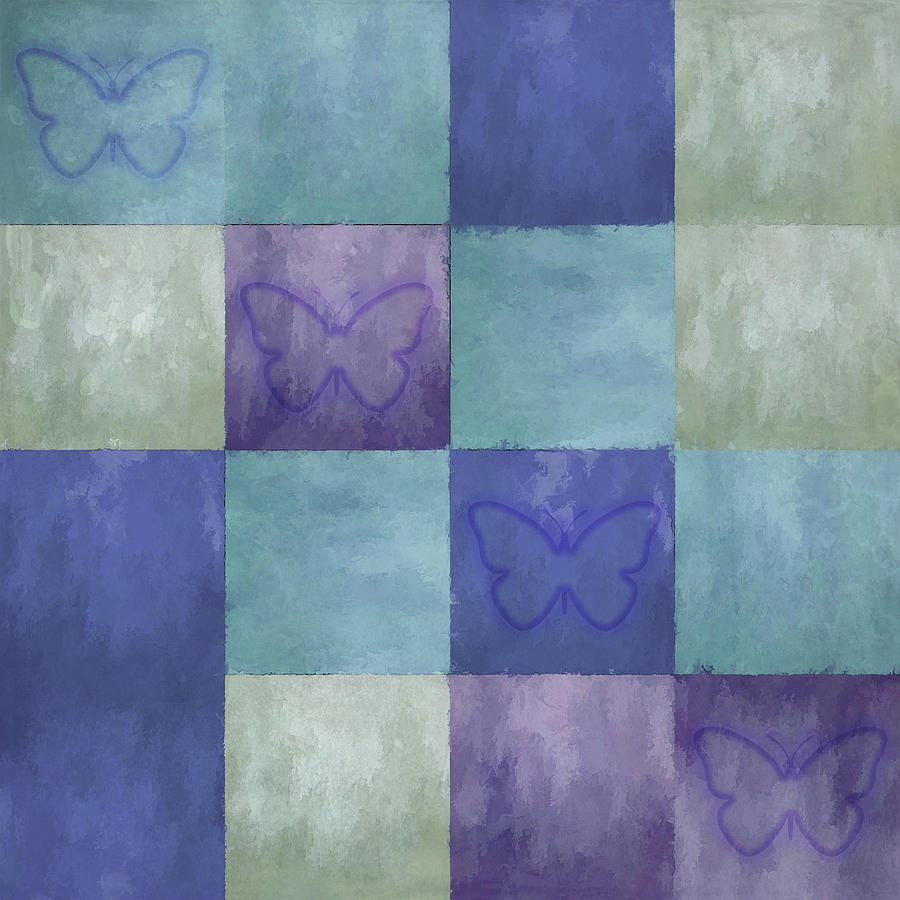 Blue Tiles with Butterflies by Jason Fink Blue Tiles with Butterflies by Jason Fink
