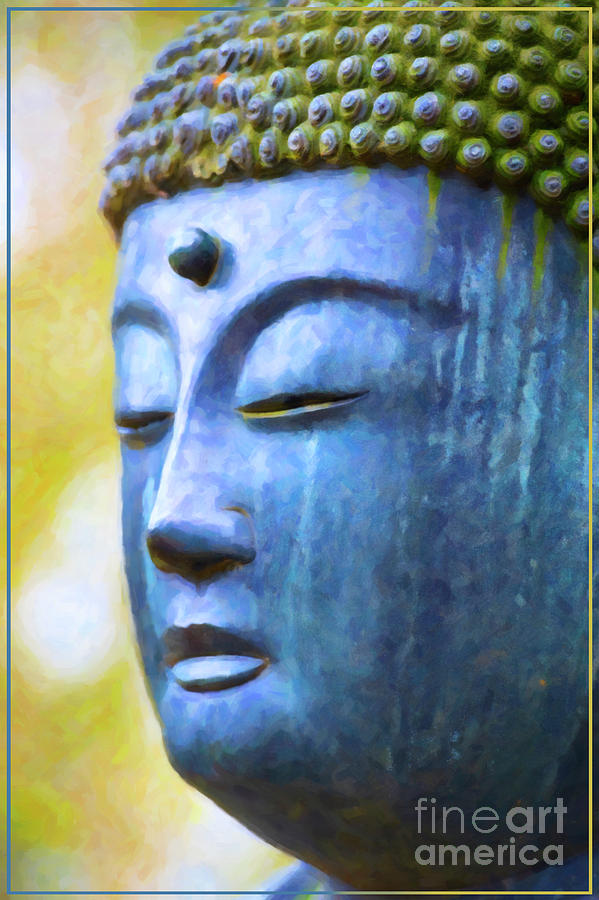 Blue Tone Buddha Photograph by Tim Gainey