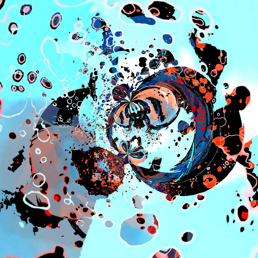 Blue Turbulence Digital Art