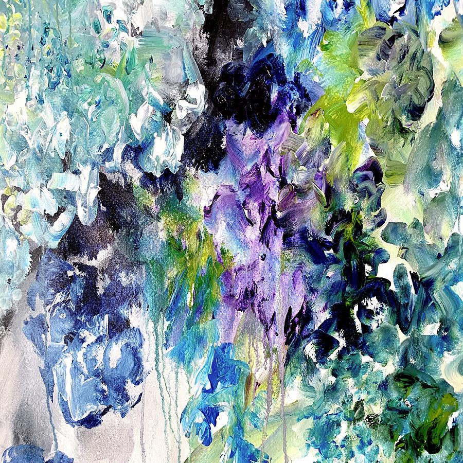Blue Velvet Painting by Darlene Watson
